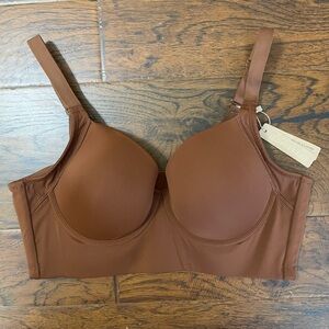 Shapellx Push up Brown Full-Coverage Bra 36C underwire NWT